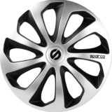 Τάσια Αυτοκινήτου Sparco Σετ  Sicilia Silver/Black 4τμχ 15 Ασημί Κωδικός: SPC1573S